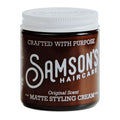 SAMSON'S HAIRCARE Matte Styling Cream for Men & Women, 4 oz