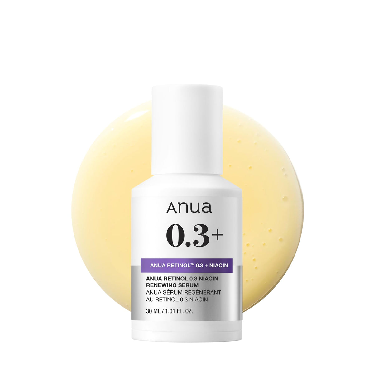 Anua Retinol Serum 0.3% Retinol + 5% Niacinamide, 1.01 fl oz
