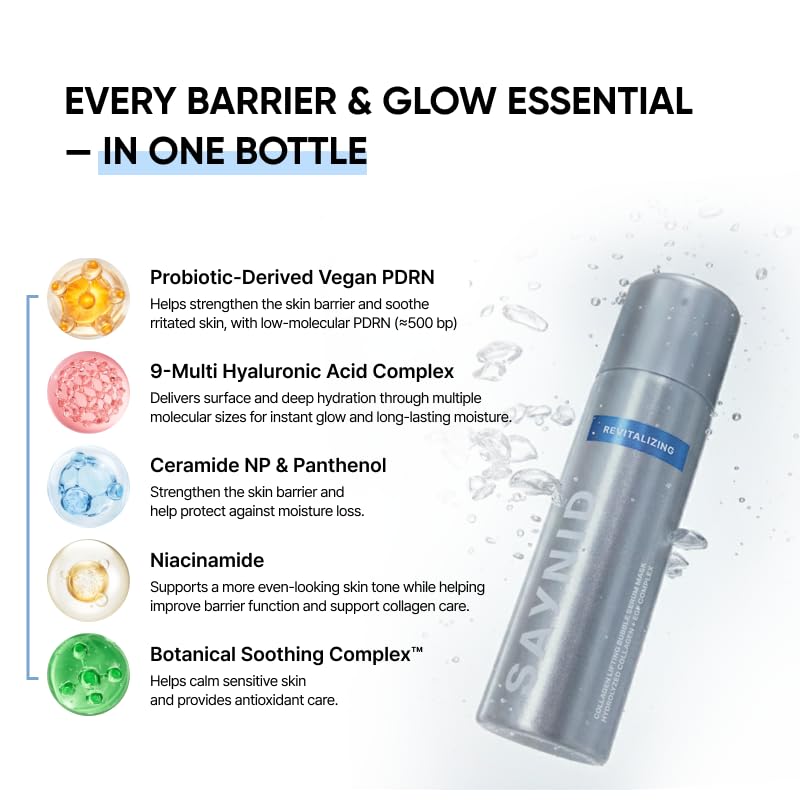 PDRN Revitalizing CO2 Bubble Serum Mask for Hydration & Glow