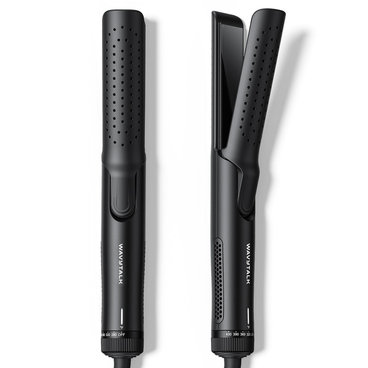 Wavytalk Black Airflow Styler 2-in-1 Hair Straightener and Curler