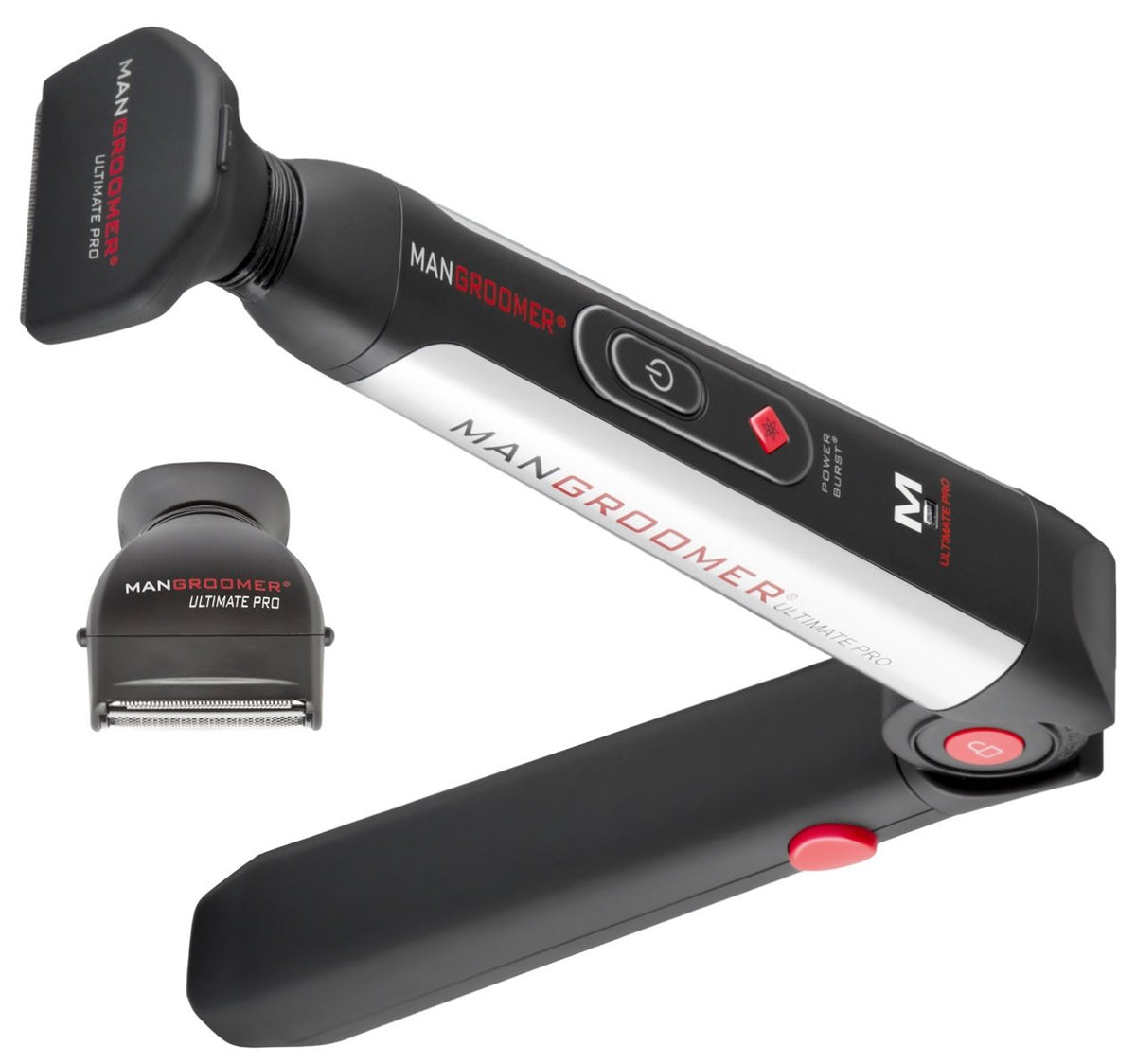 MANGROOMER Back Hair Shaver Replacement Attachment Head with Shock Absorber Neck