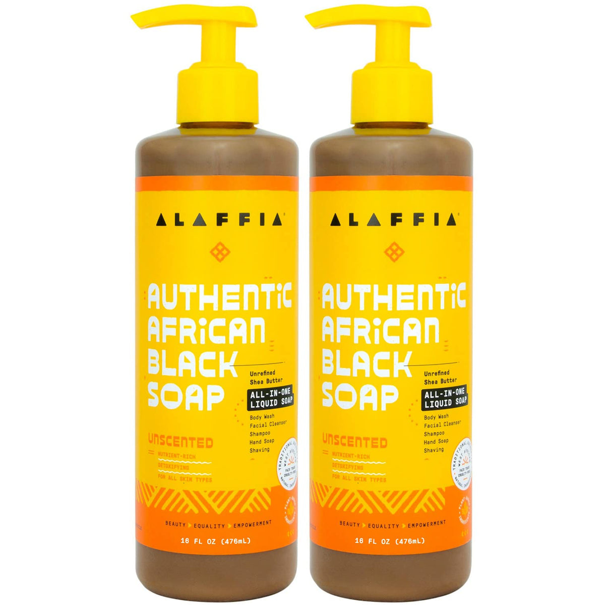 Alaffia Authentic African Black Soap All-in-One Cleanser