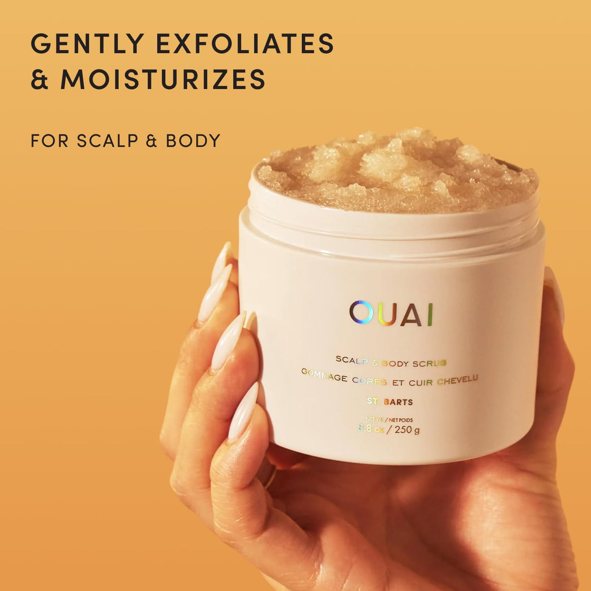 OUAI Scalp & Body Sugar Scrub with Coconut Oil