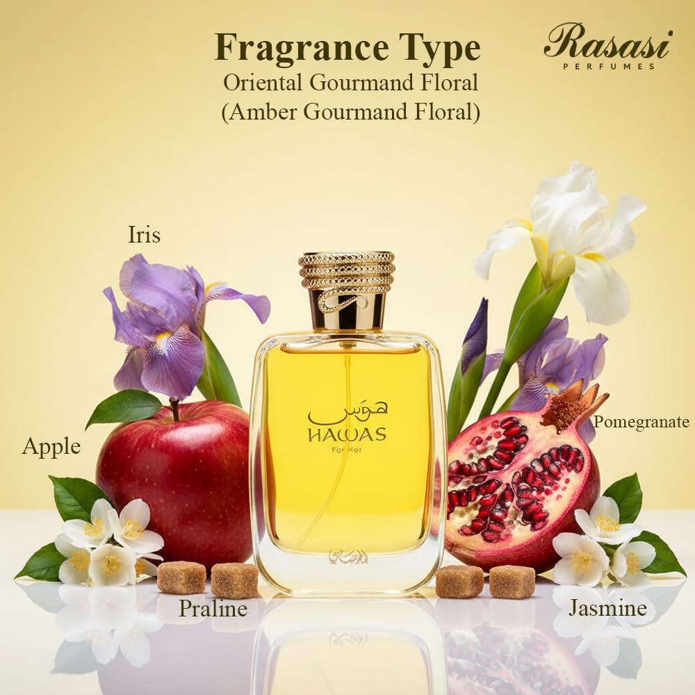 RASASI Hawas For Her Eau de Parfum 100ml Women's Arabian Perfume