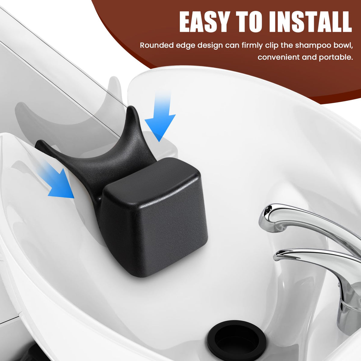 Shampoo Bowl Neck Rest, U-Shaped Hair Washing Neck Support Pad