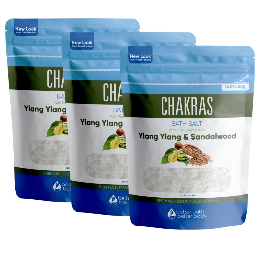 Chakras Bath Salt with Epsom Salt, Essential Oils & Vitamin C
