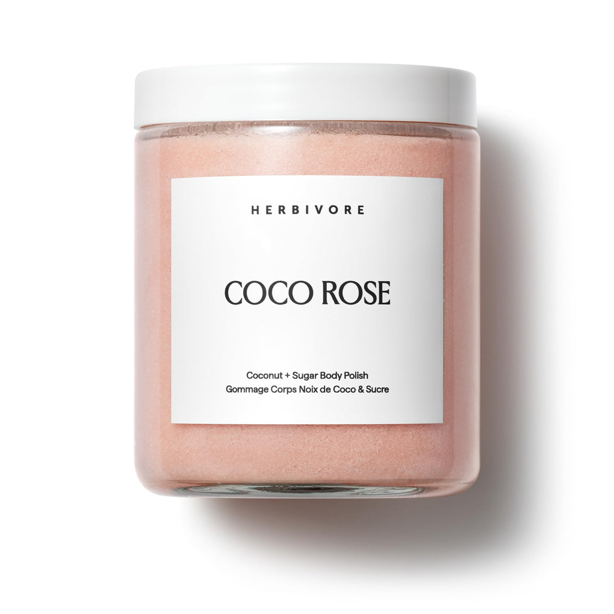 HERBIVORE Coco Rose Body Scrub, Exfoliating Coconut & Shea, 8 oz
