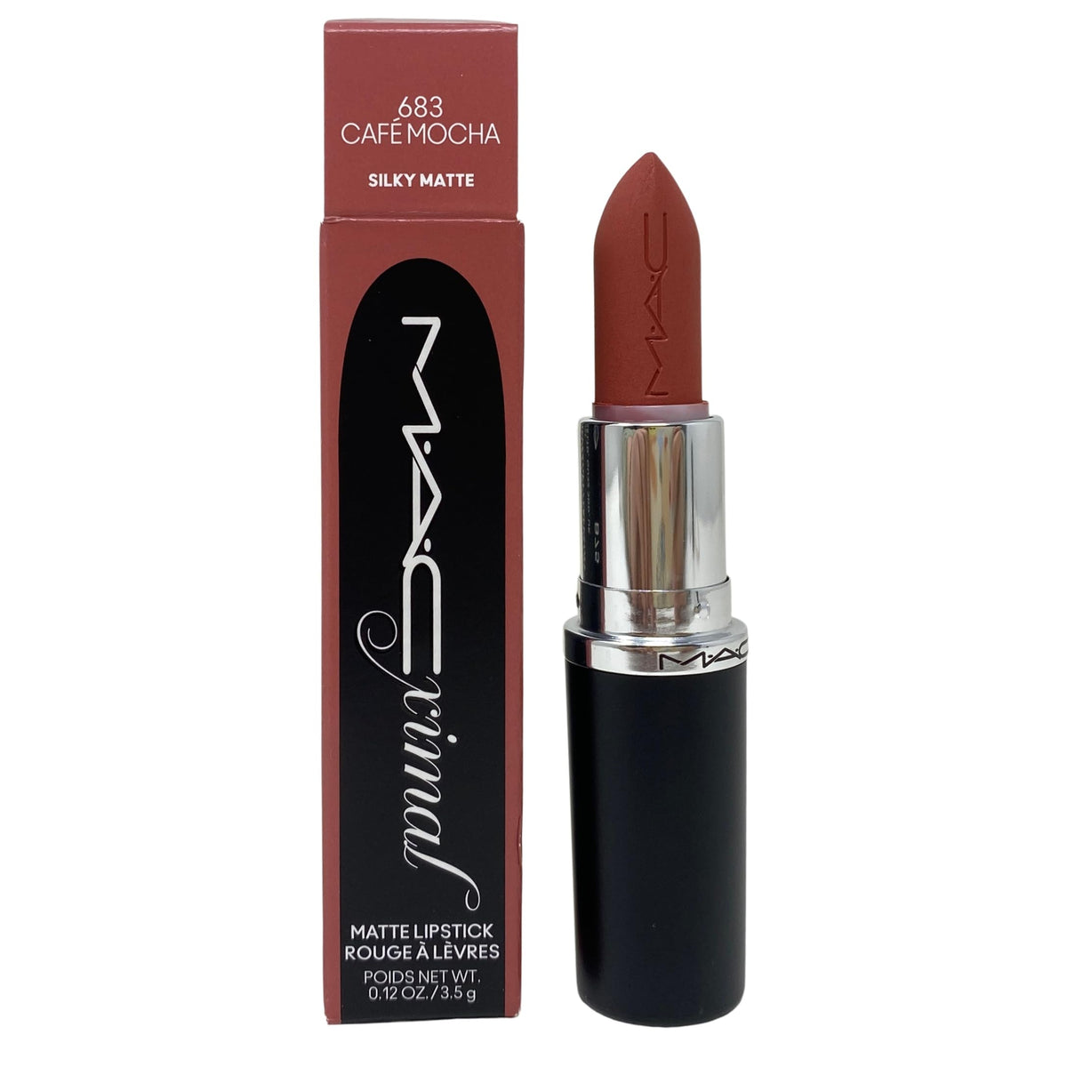 MAC Cosmetics M.A.Cximal Matte Lipstick 683 Cafe Mocha 0.12 oz