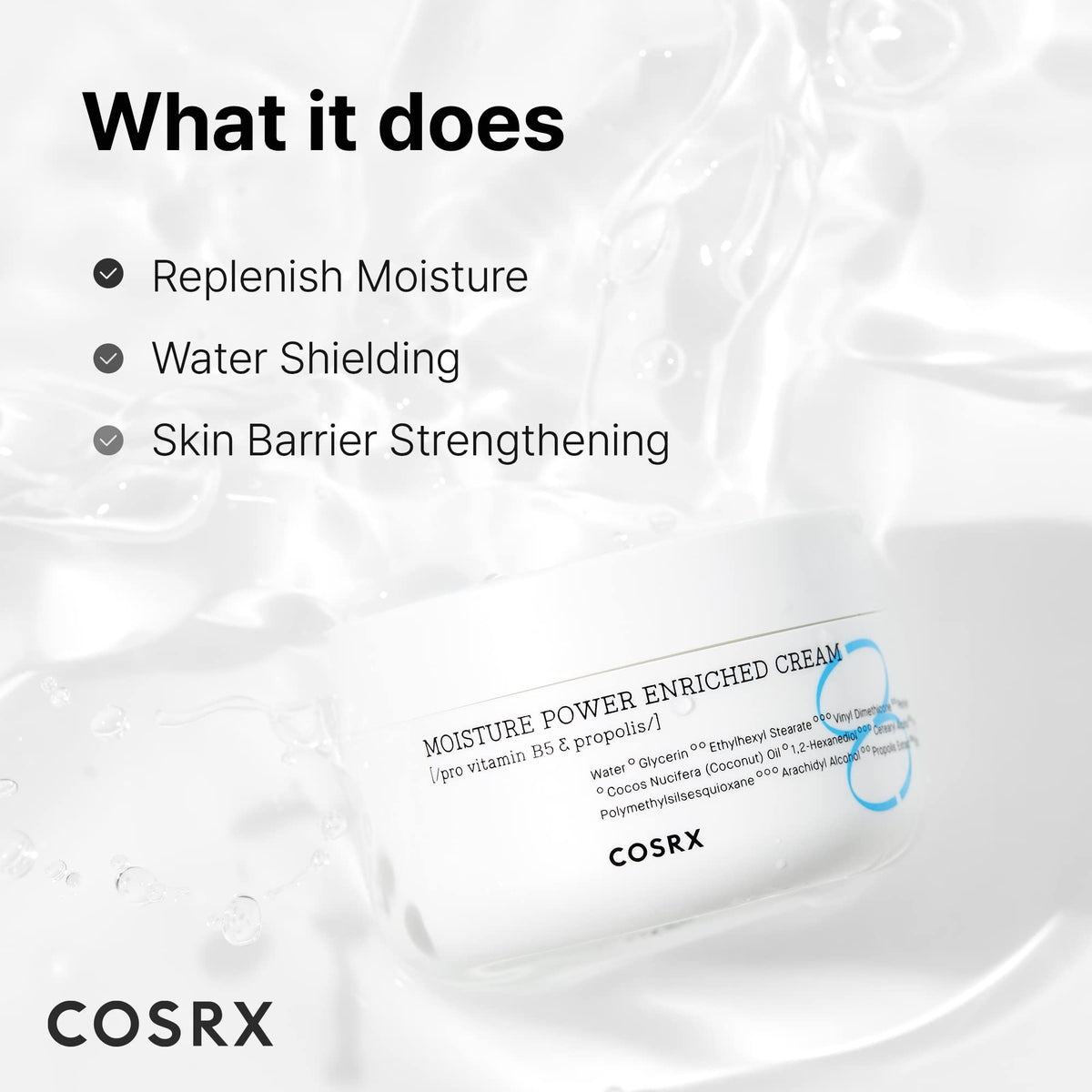 COSRX Hydrium Hyaluronic Acid Moisturizer with Vitamin B5, Propolis & Ceramide, 1.69 fl oz