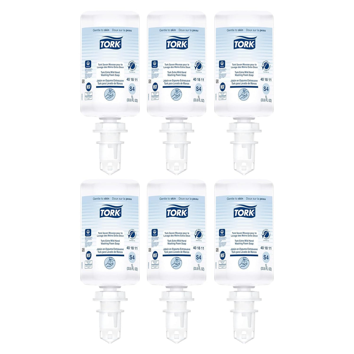 Tork Extra Mild Fragrance-Free Foam Hand Soap for S4 Dispensers