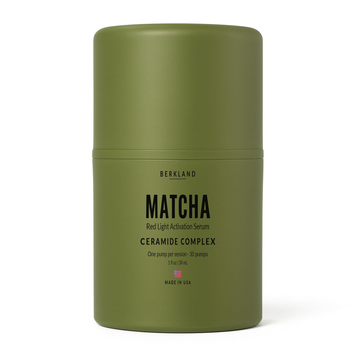 Berkland Matcha Red Light Therapy Activation Serum for Face & Neck, 1 fl oz