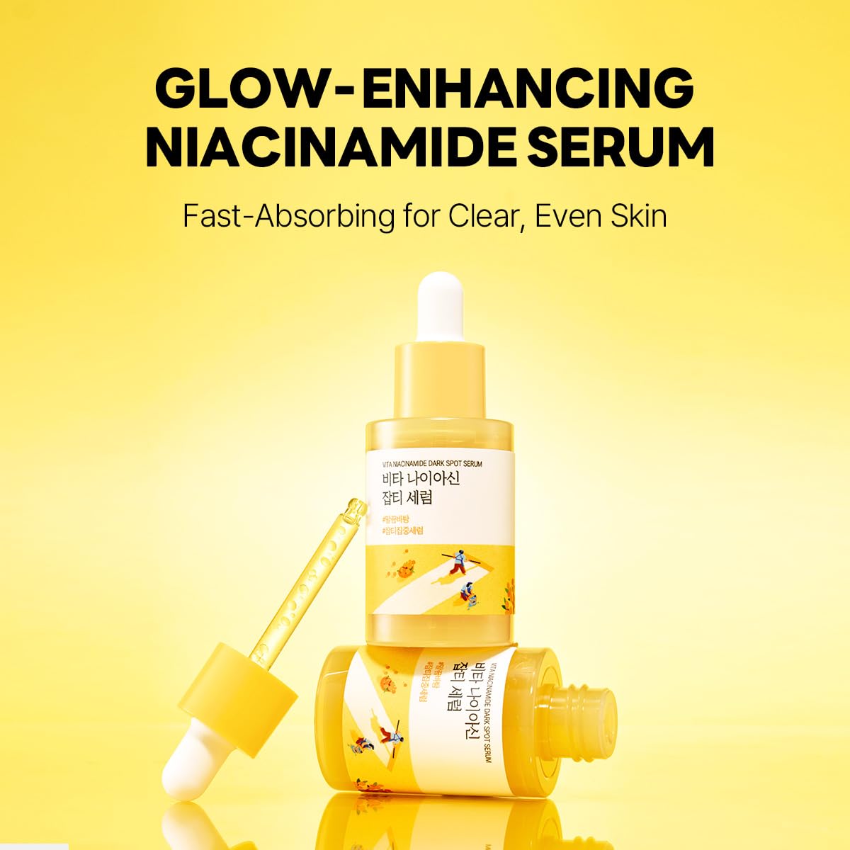 ROUND LAB Vita Niacinamide Dark Spot Serum with Vitamin C, 1.01 Fl Oz