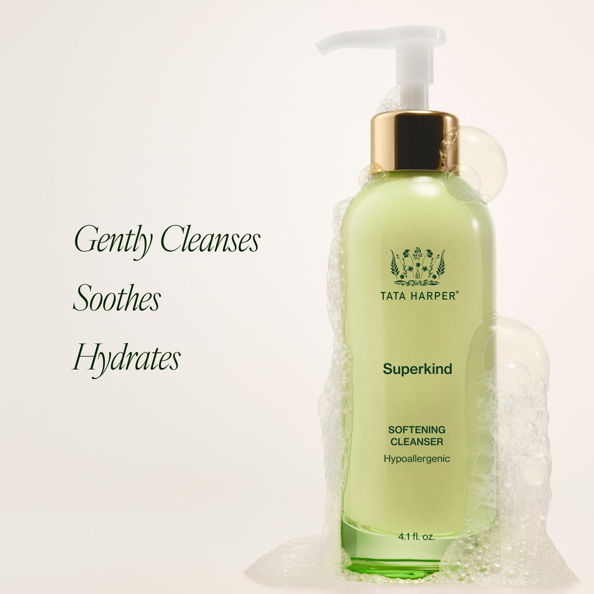 Tata Harper Superkind Softening Cleanser for Sensitive Skin, Fragrance-Free, 125ml