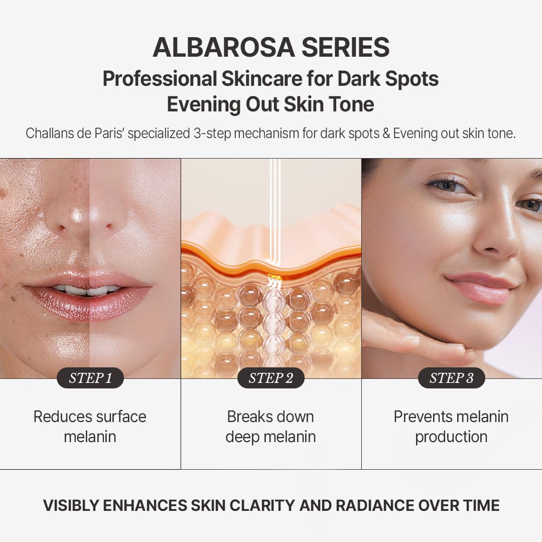 CHALLANS de PARIS Ampoule de Albarosa Korean Face Serum, 1.23 fl oz