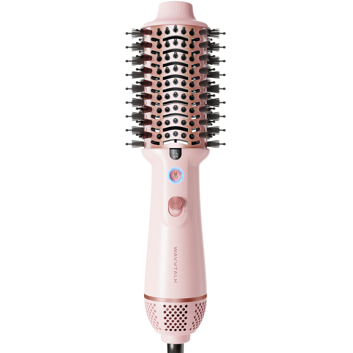Wavytalk Pink Dual Voltage Mini Ionic Hair Dryer Brush