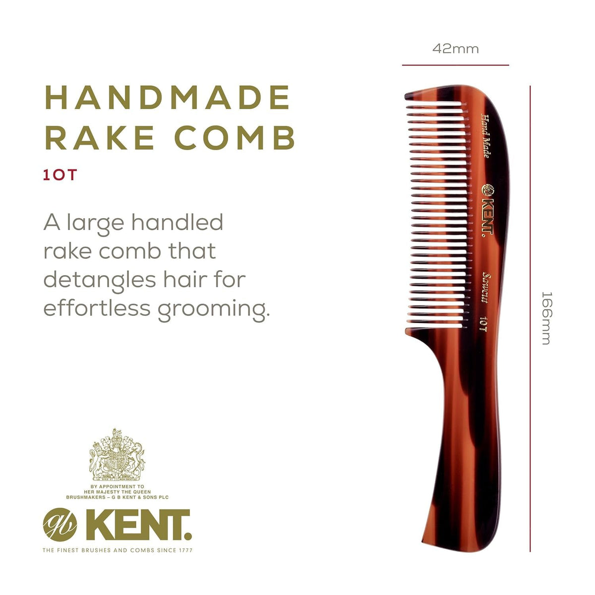 Kent 10T Wide Tooth Detangling Comb