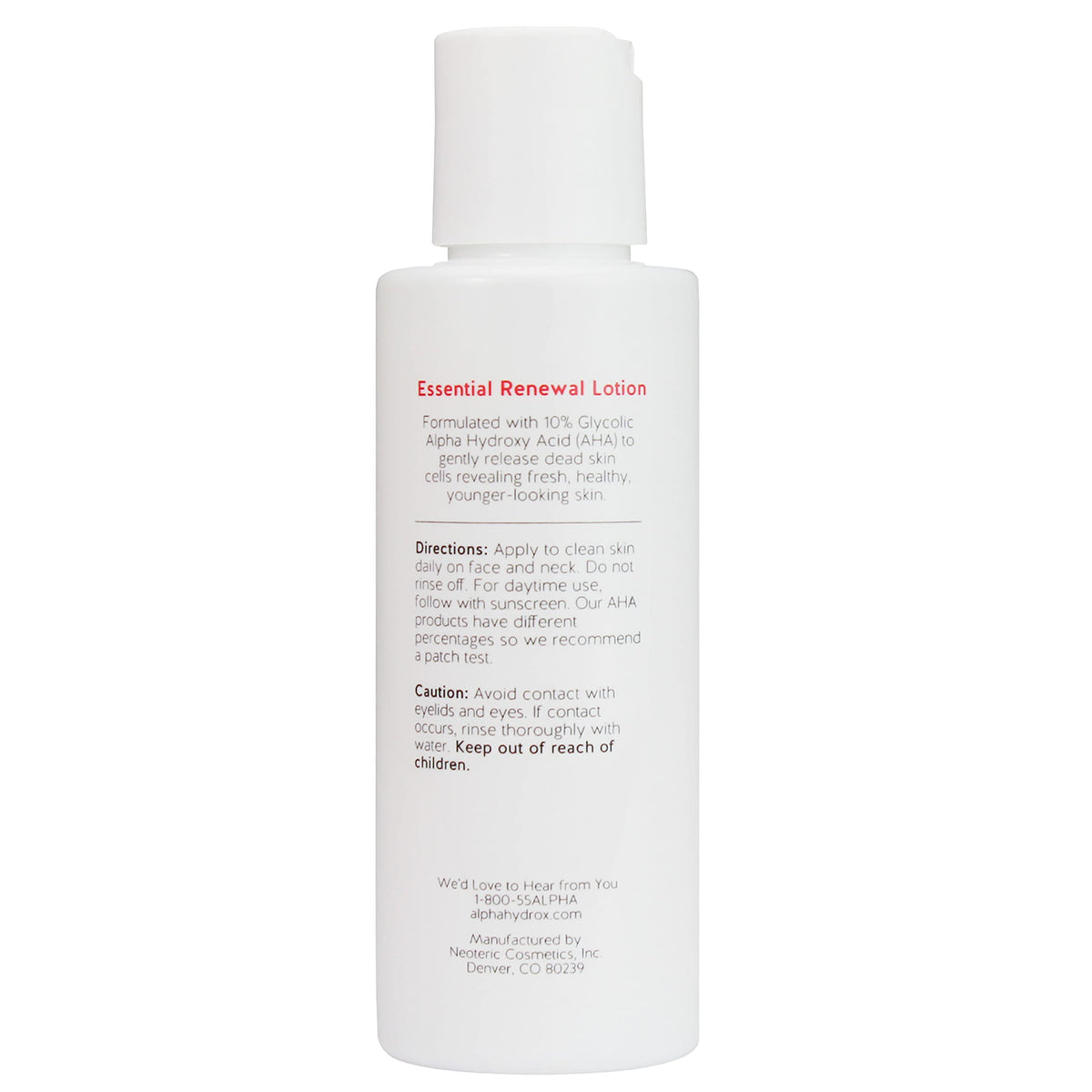 Alpha Skin Care Essential Renewal Lotion with 10% Glycolic AHA