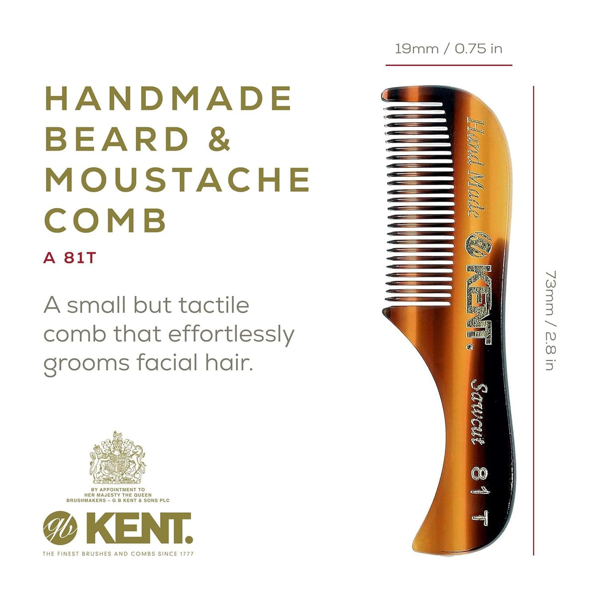 Kent Beard and Mustache Grooming Product, Made in England
