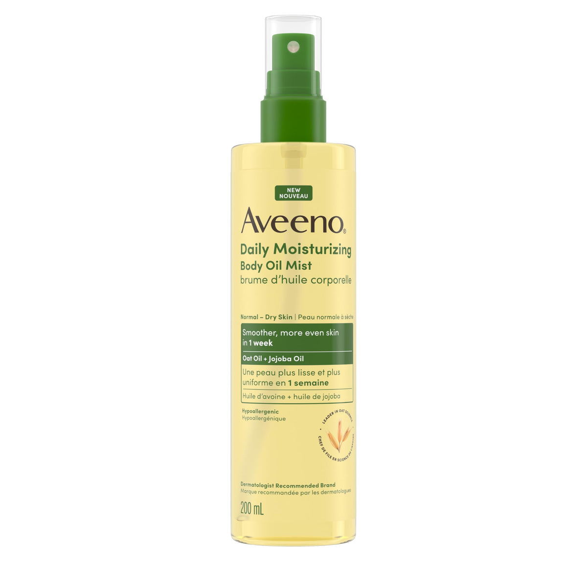 Aveeno Daily Moisturizing Oil Mist with Oat & Jojoba Oil, 200mL