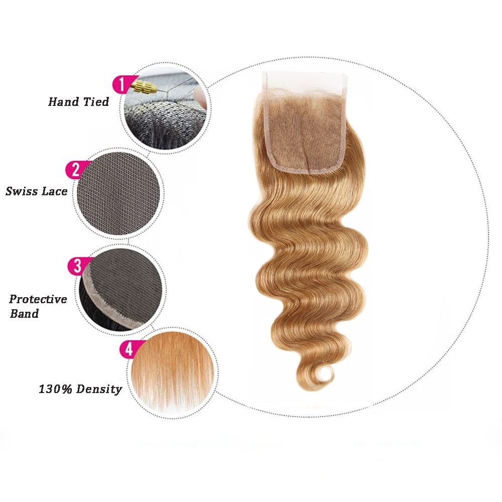 Body Wave Human Hair Lace Closure