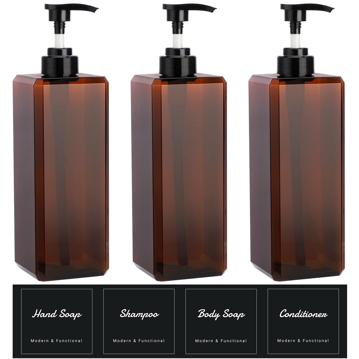 Refillable PET Pump Dispenser Bottles