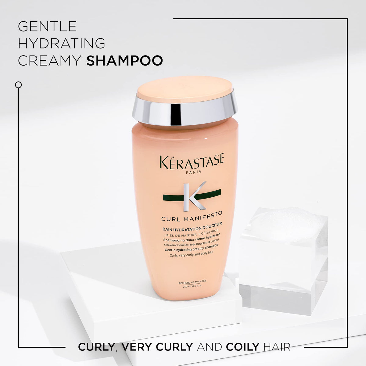 Kérastase Curl Manifesto Hydrating Shampoo for Curly and Coily Hair, 8.5 Fl Oz