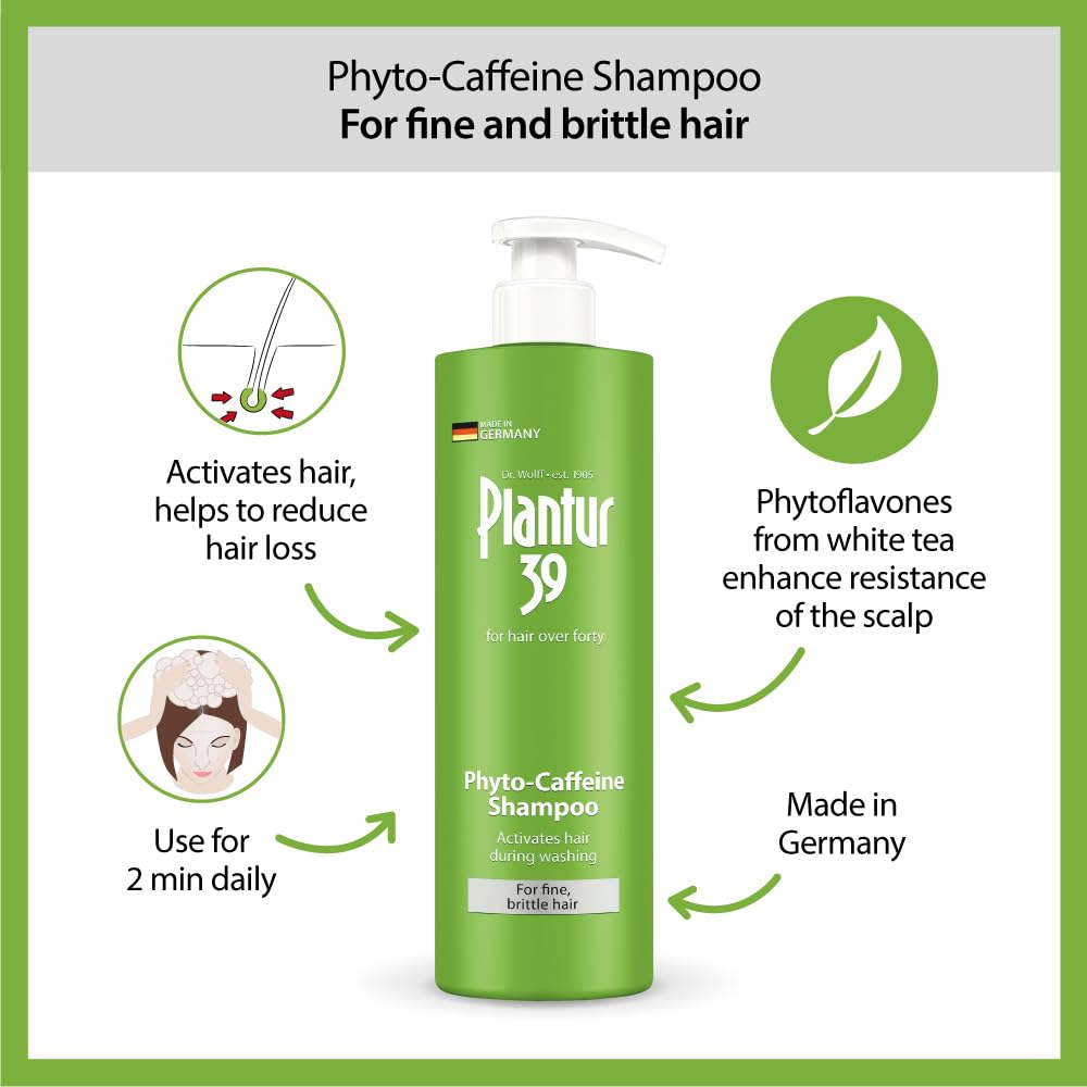 Plantur 39 Phyto-Caffeine Shampoo for Fine, Brittle Hair