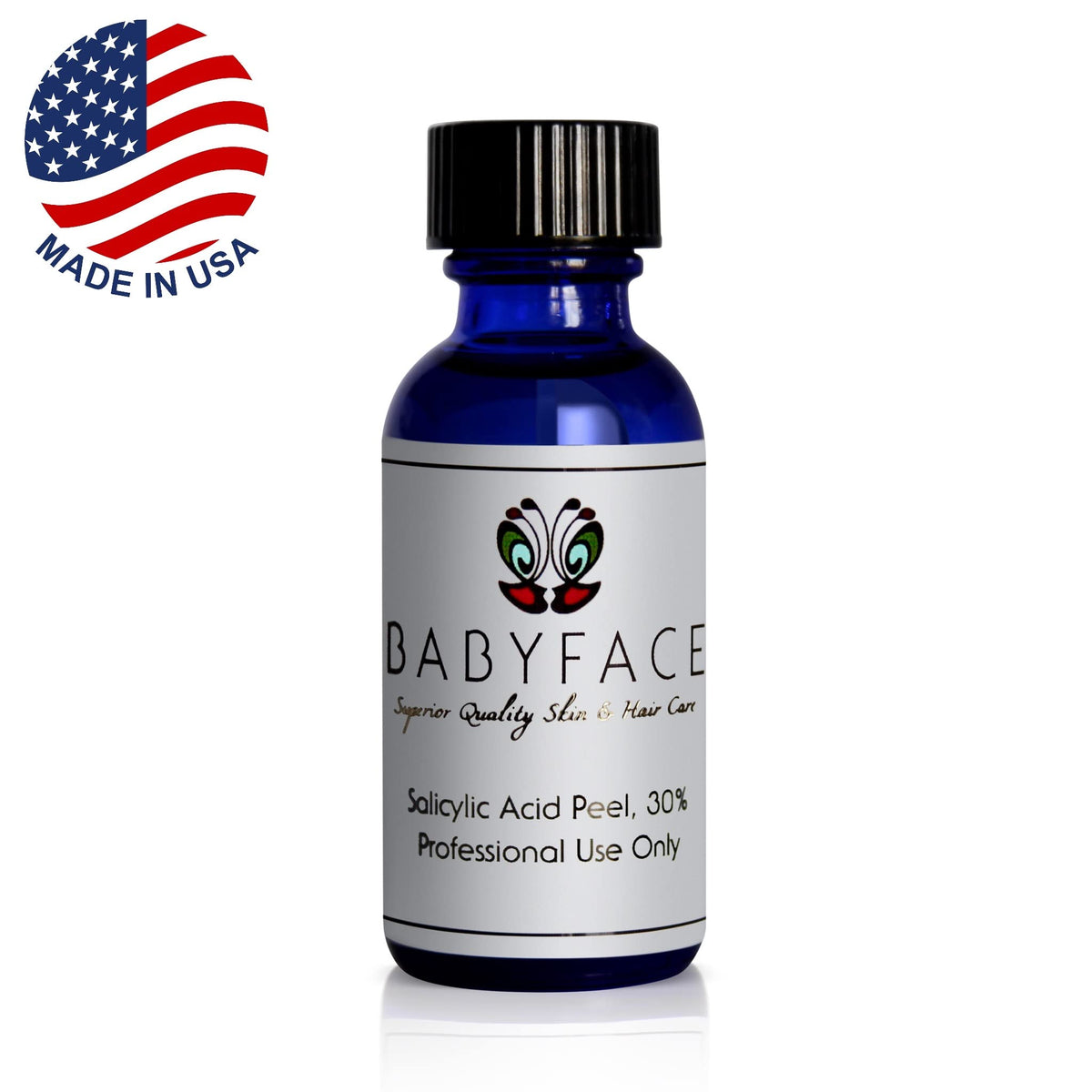 Babyface 30% Salicylic Acid Chemical Peel, Non-Alcohol Formula, 1.2 Fl Oz