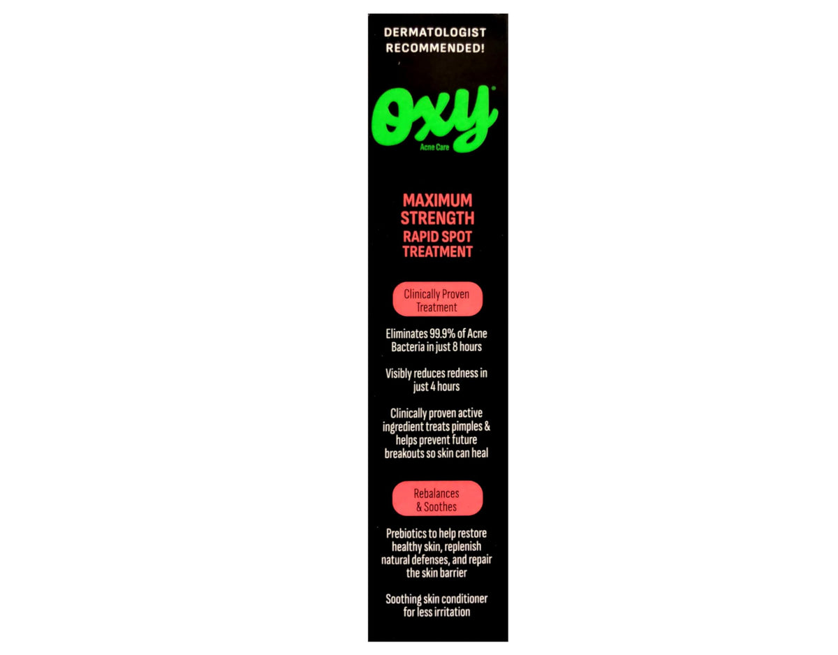 OXY Maximum Strength Rapid Acne Spot Treatment, 1 oz Pack of 3