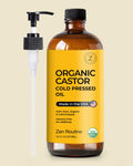 Zen Routine Organic Castor Oil – Cold Pressed, Unrefined