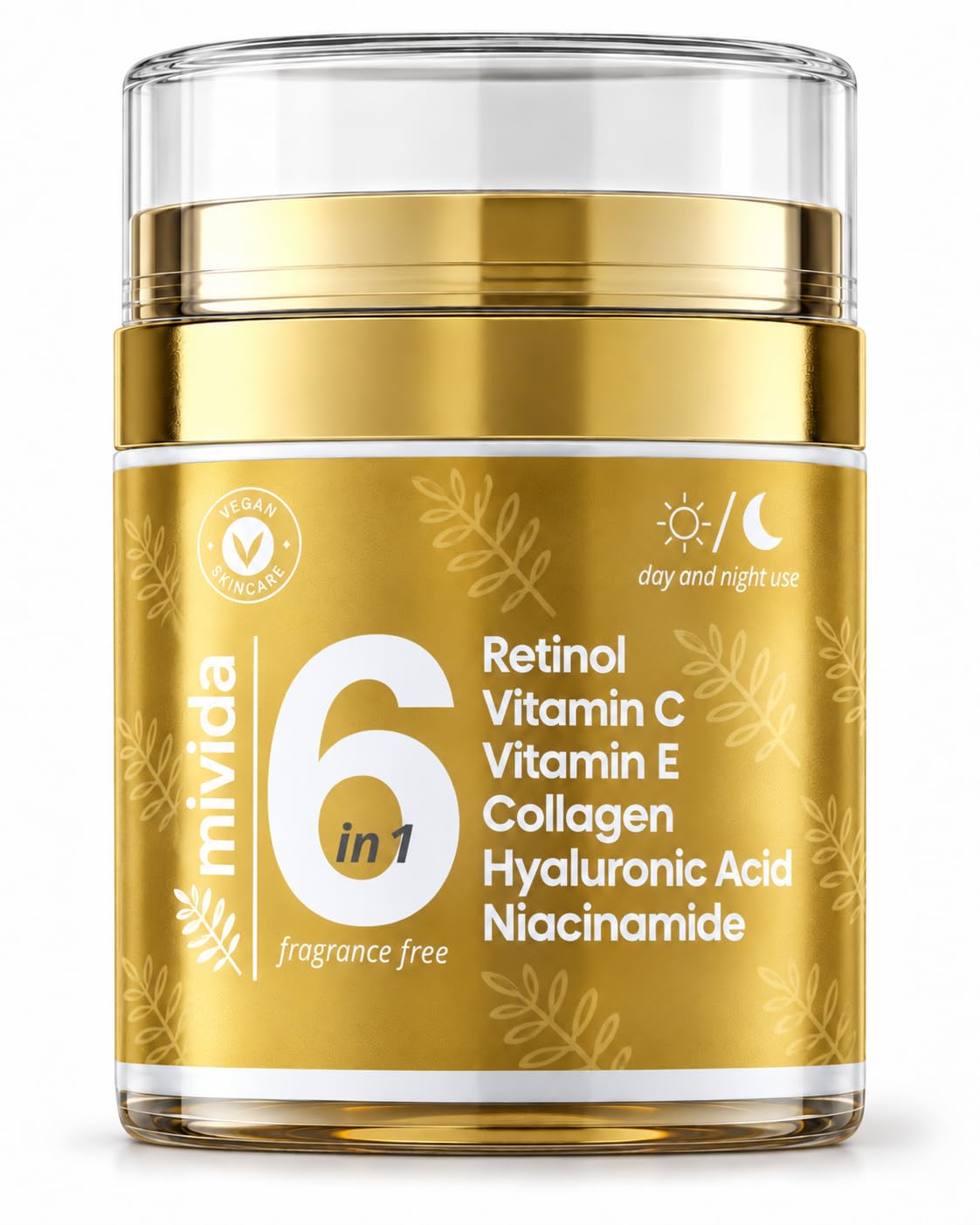 mivida Advanced Retinol Face & Neck Cream with Collagen and Hyaluronic Acid