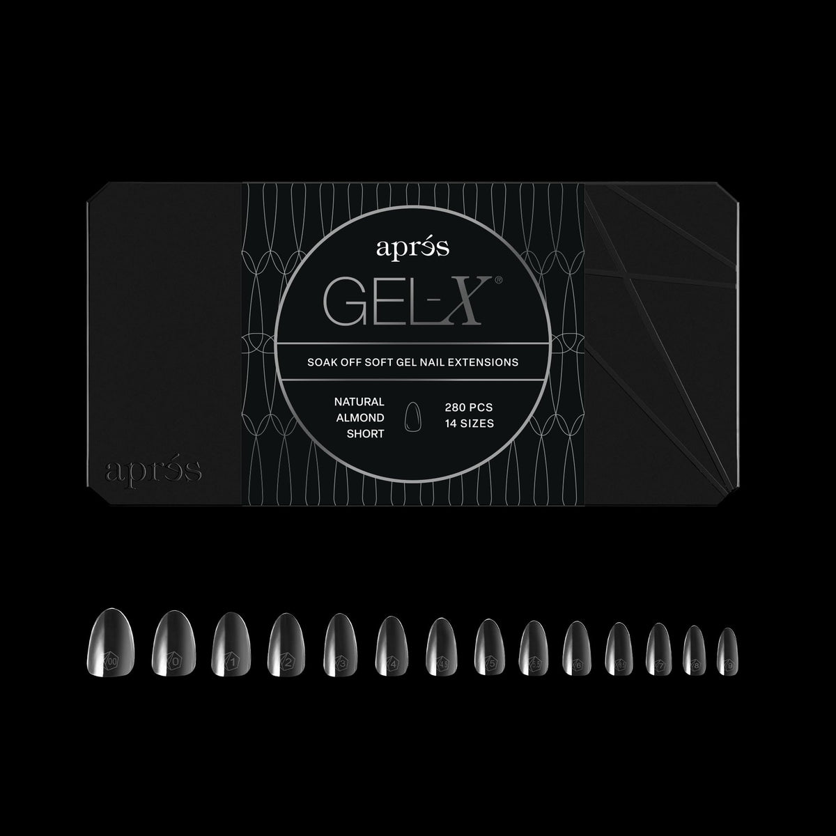 Aprés Gel-X Almond Soft Gel Nail Tips, 280 Count