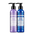 Dr. Bronner's Organic Hair Crème Leave-In Conditioner Styling Cream, 6 oz