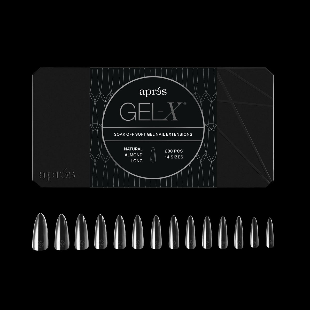 Aprés Gel-X Almond Soft Gel Nail Tips, 280 Count