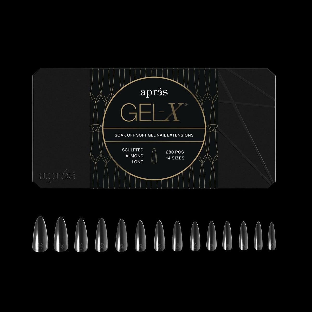 Aprés Gel-X Almond Soft Gel Nail Tips, 280 Count