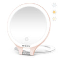 WEILY 10X/1X LED Travel Makeup Mirror with Light