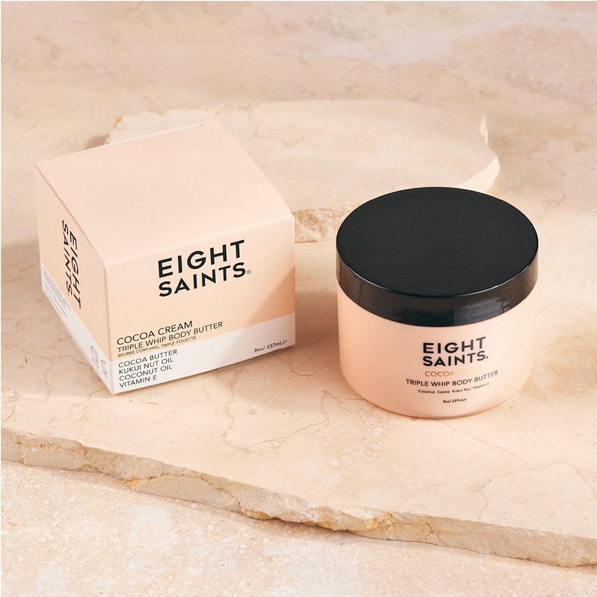 Eight Saints Cocoa Creme Body Butter with Coconut Oil and Cocoa