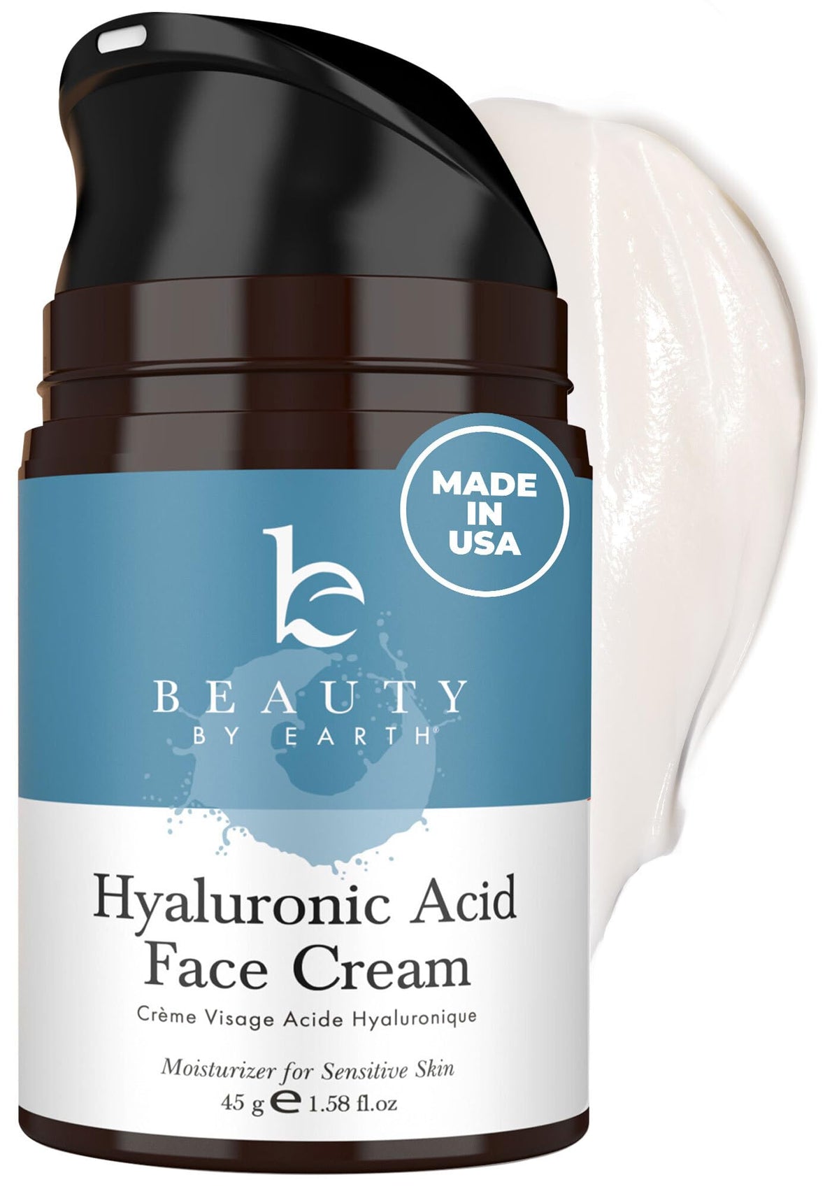 Hyaluronic Acid Face Moisturizer with Glycerin & Vitamin E, Unscented, 1.58 oz
