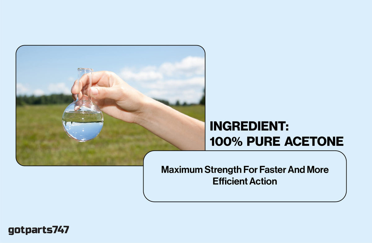 100% Pure Acetone Nail Polish Remover, 16 oz