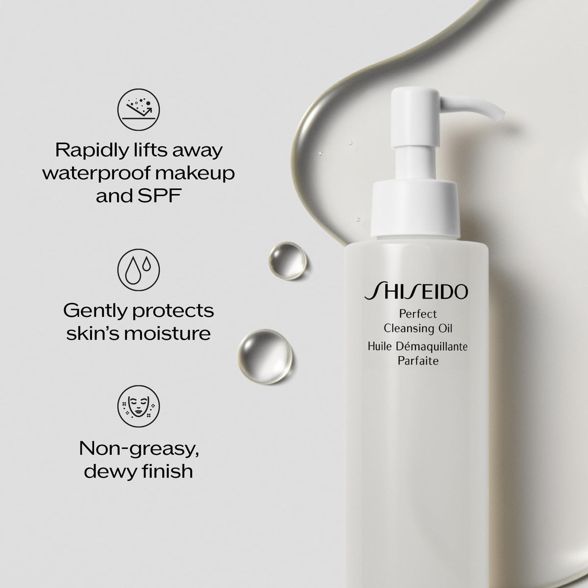 Shiseido Perfect Cleansing Oil 300 mL Lightweight Daily Facial Cleanser