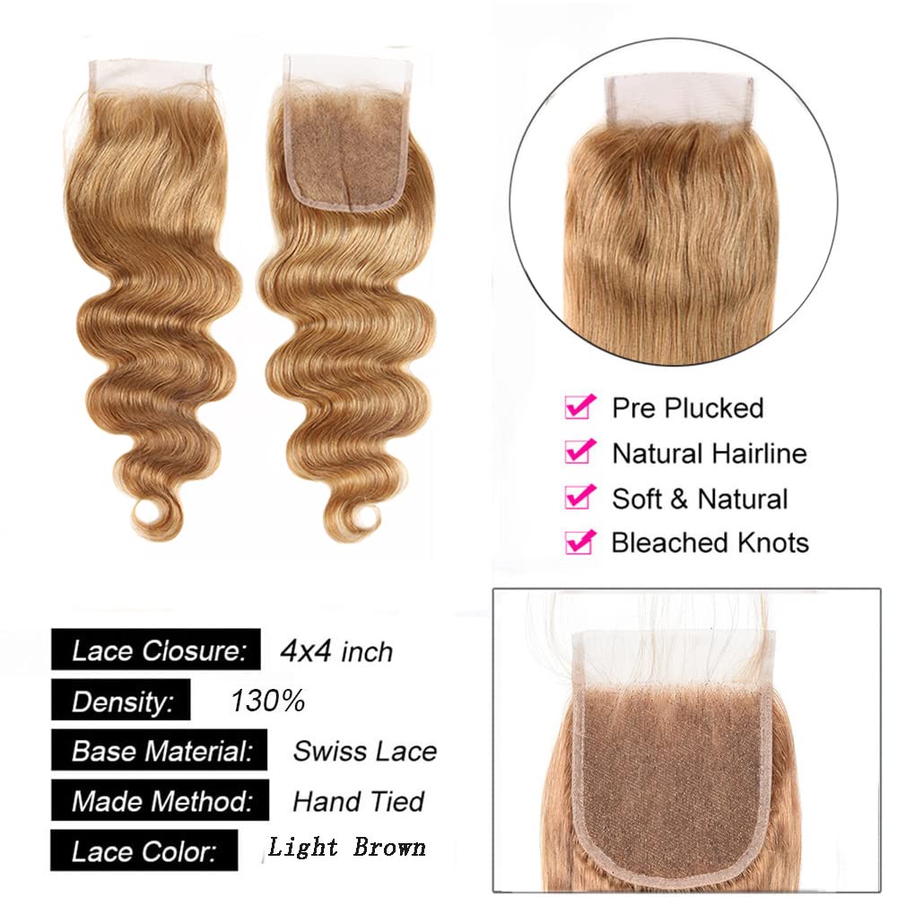 Body Wave Human Hair Lace Closure
