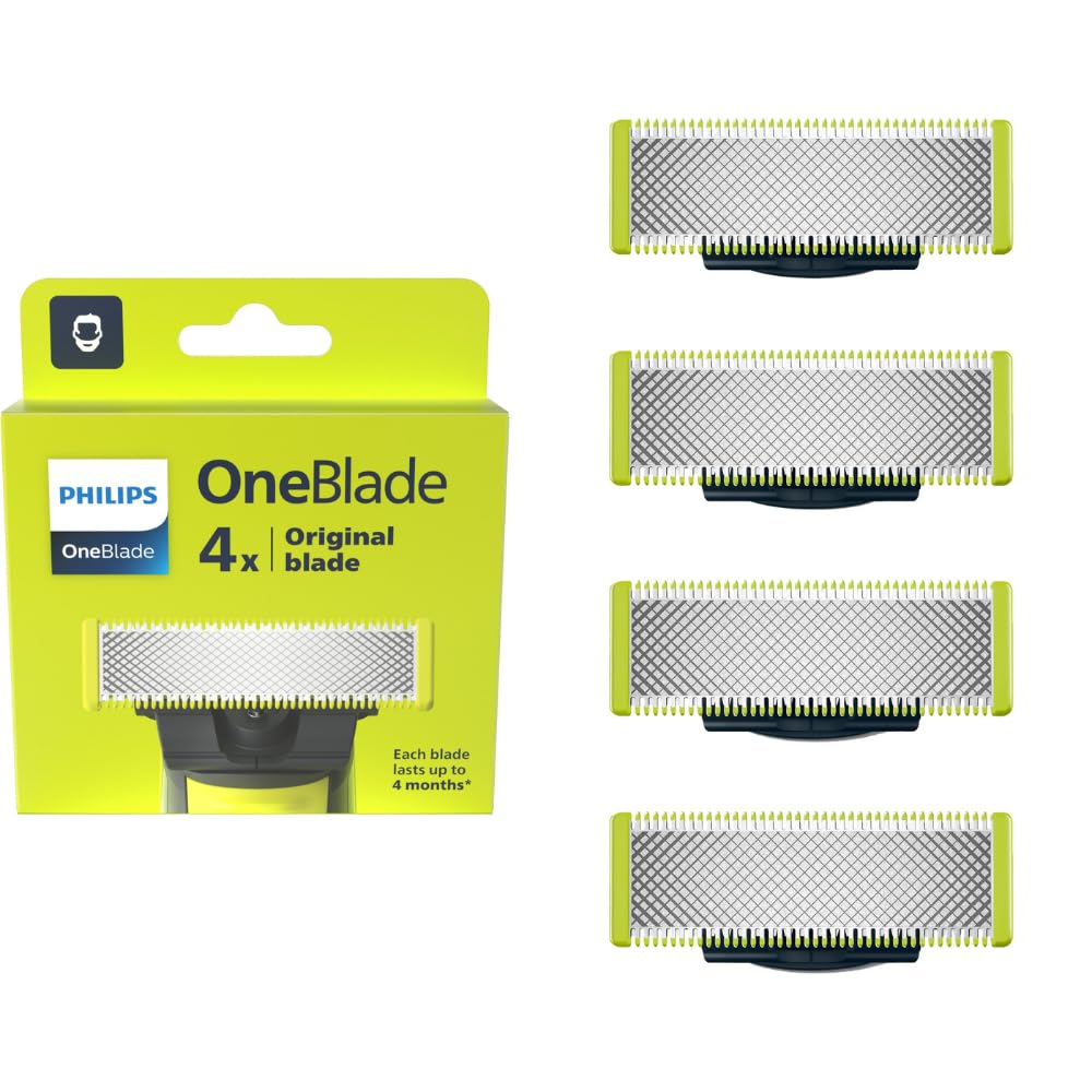Philips OneBlade QP240/50 Replacement Blades, Pack of 4