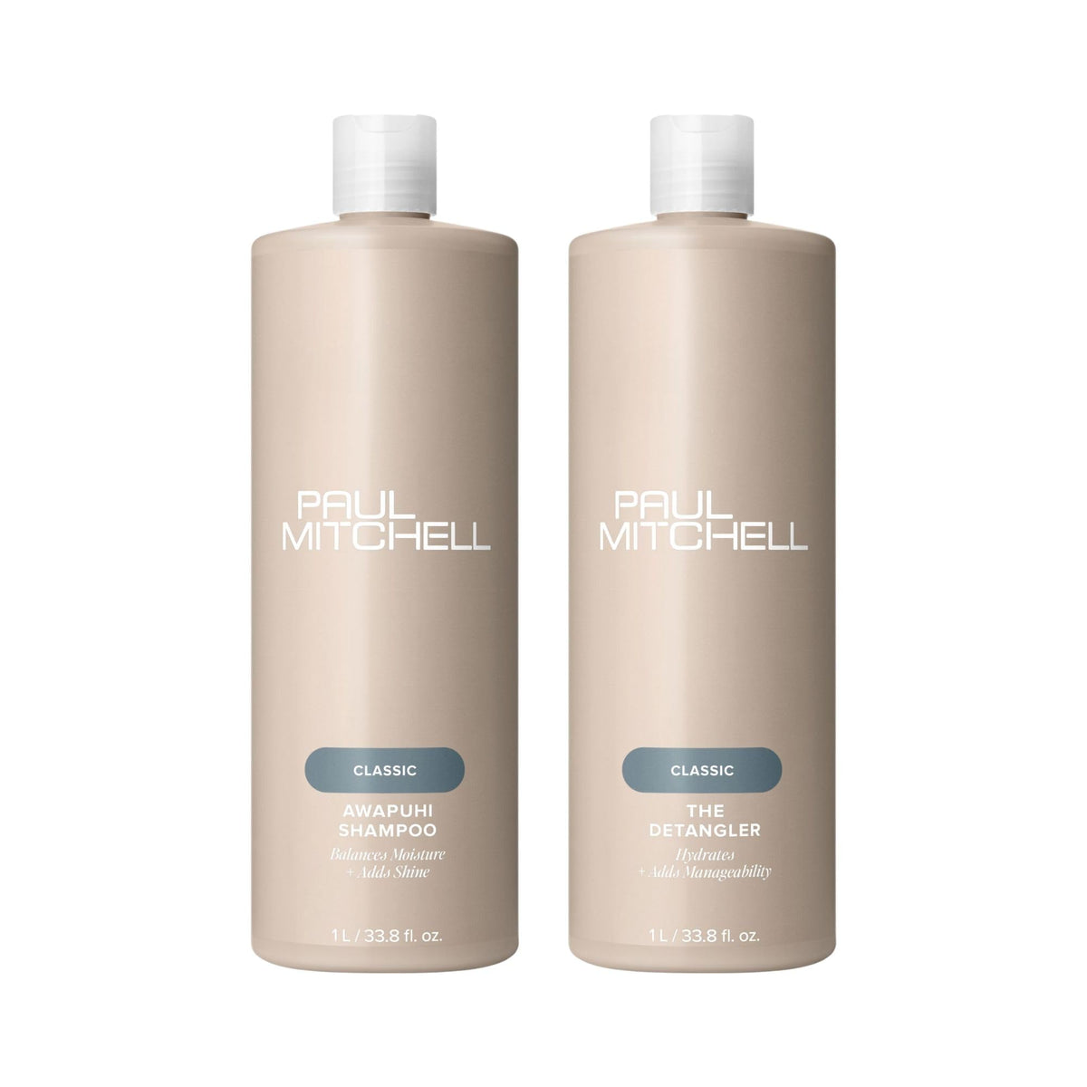 Paul Mitchell Awapuhi Shampoo and The Detangler Liter Duo Set