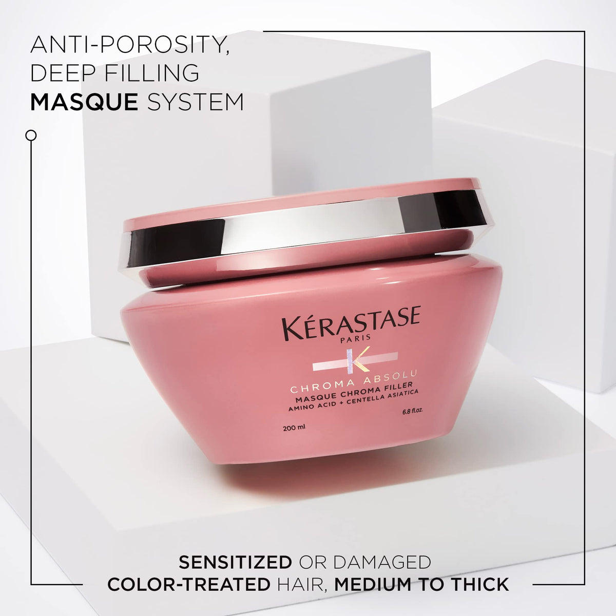 Kérastase Chroma Absolu Anti-Porosity Deep-Filling Hair Mask, 6.8 Fl Oz