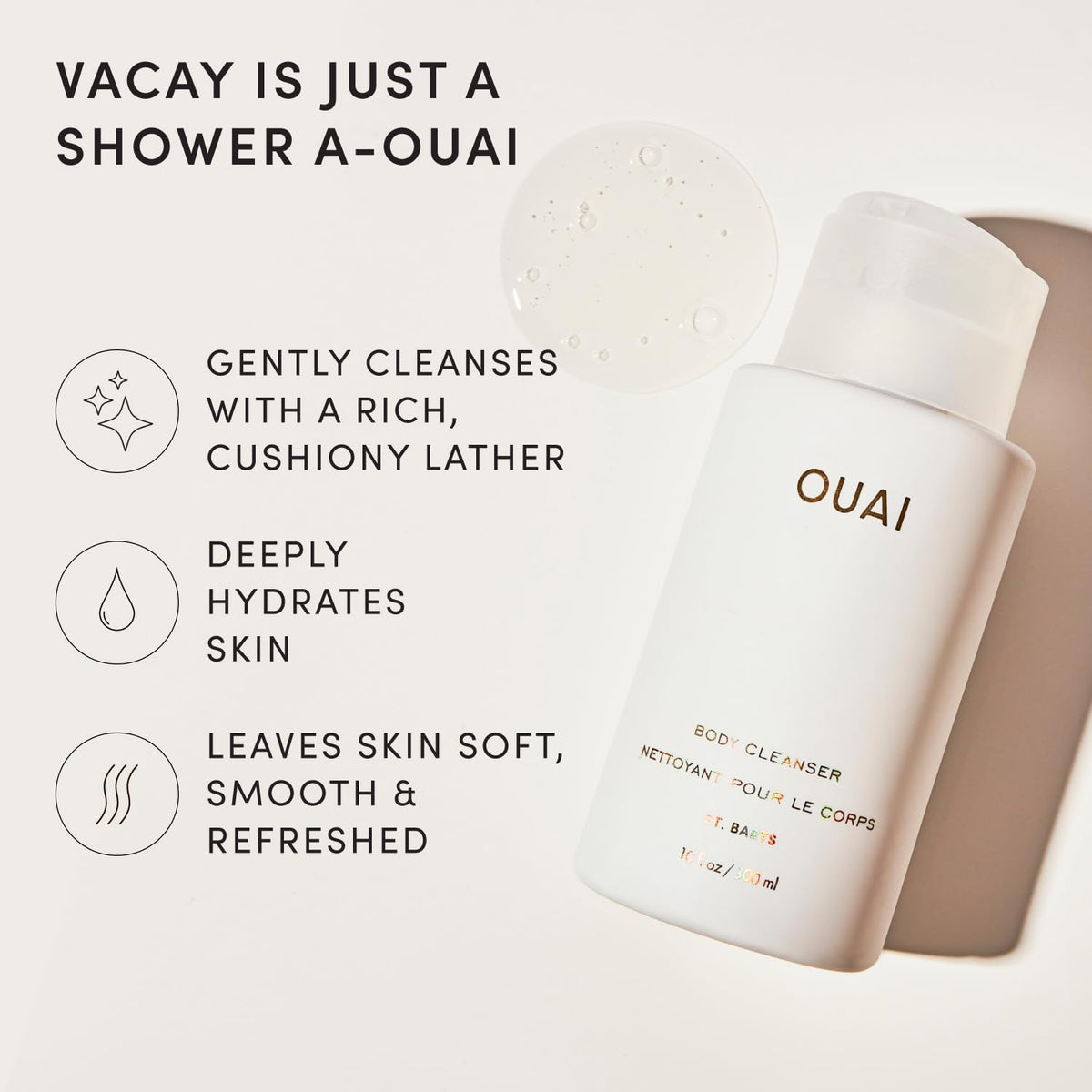 OUAI Hydrating Vegan Foaming Body Cleanser