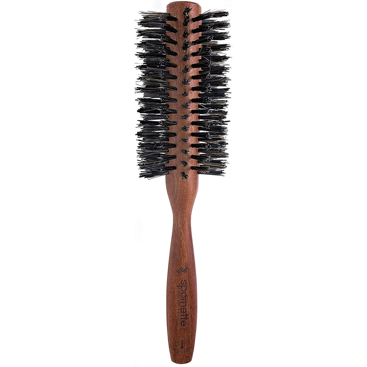 Spornette Italian Round Boar Bristle Brush, 2.25-Inch Wooden Hairbrush