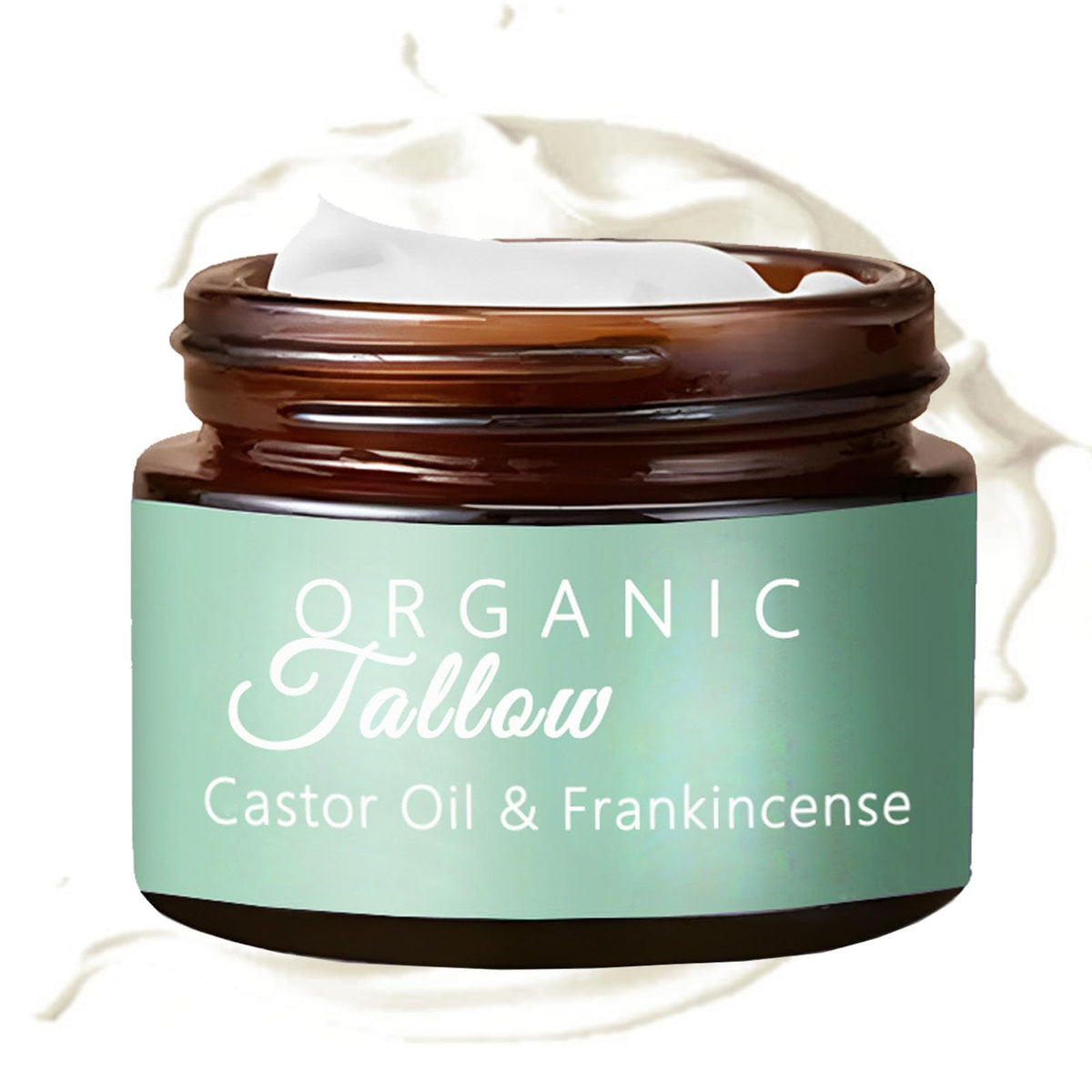 Organic Grass-Fed Beef Tallow Moisturizer with Frankincense, Castor Oil & Manuka Honey