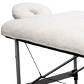 ForPro Quilted Fleece Massage Table Pad Set, Natural, Extra Soft, Hypoallergenic