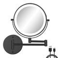 8" Wall Mounted LED Magnifying Mirror with 10X Magnification