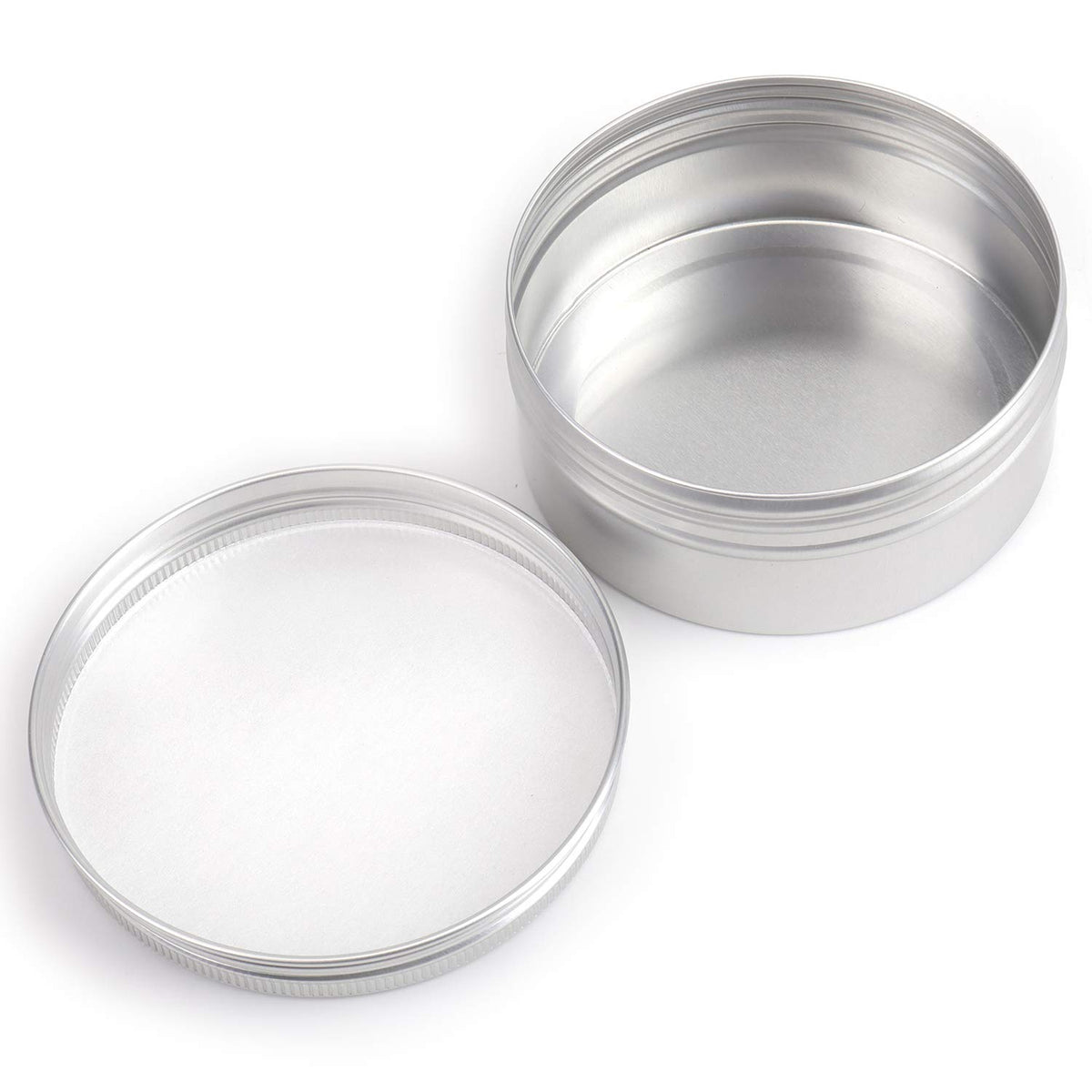 Foraineam 24 Pack 8 oz Aluminum Tin Cans with Screw Top Lids